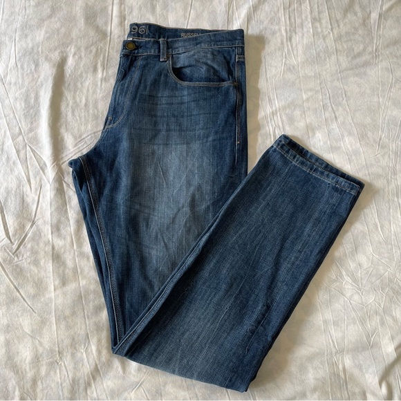 DL1961 Russell Slim Straight Jeans Tribute Wash Size 38 - Picture 1 of 6